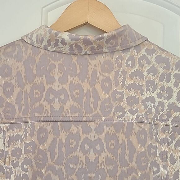 Paolo Santini Cropped Jacket Animal Print Size 12 - Picture 6 of 11